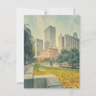 Herfst in de stad briefkaart