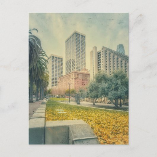 Herfst in de stad briefkaart (Voorkant)