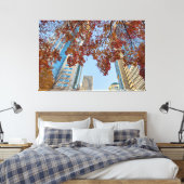 Herfst in de stad canvas afdruk (Insitu (Slaapkamer))