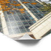 Herfst in de stad foto afdruk (Hoek)