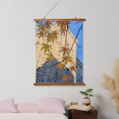 Herfst in de stad hangend wandkleed (Slaapkamer)