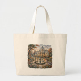 Herfst in de tuin van de oranjerie grote tote bag