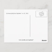 Herfst in de verbranding van afval Kunst Nouveau Briefkaart (Achterkant)