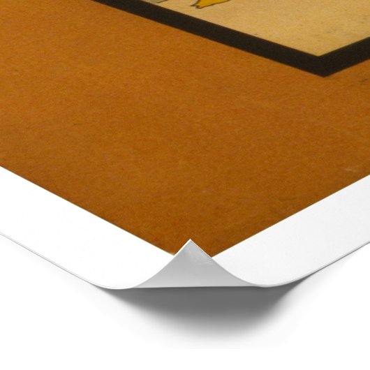 Herfst in de verbranding van afval Kunst Nouveau Poster (Hoek)