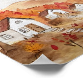 Herfst in de Waterverf Poster (Hoek)