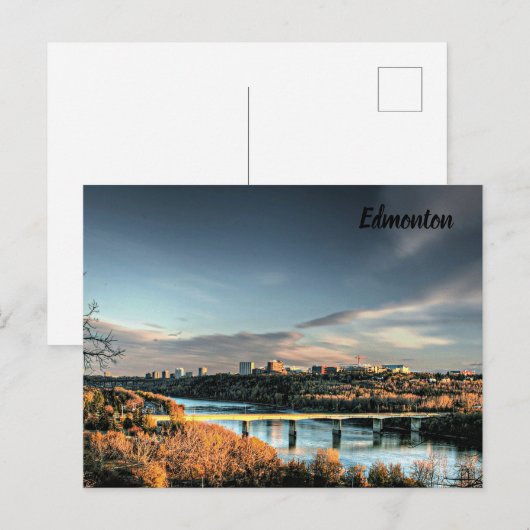 Herfst in Edmonton, landschappelijk Briefkaart (Voorkant / Achterkant)