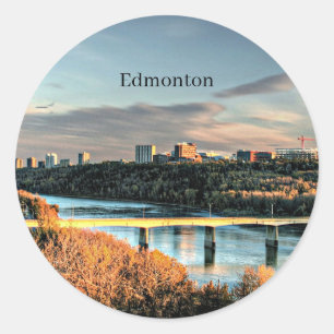Herfst in Edmonton, Ronde Sticker