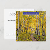 Herfst in een Aspen Tree Grove Holiday Kaart (Voorkant / Achterkant)