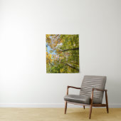 Herfst in een bos in Amesbury, Massachusetts Wandkleed (In situ)