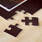 Herfst in fantasy alien land oranje skies full moo legpuzzel (Zijkant)