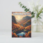 Herfst in Franconia Notch State Park Reizen Briefkaart (Staand voorkant)
