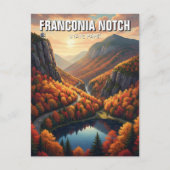 Herfst in Franconia Notch State Park Reizen Briefkaart (Voorkant)