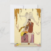 Herfst in Frankrijk Art Deco Invitations Kaart (Voorkant)