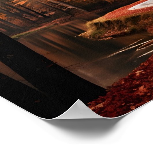 Herfst in Georgië digitale kunst print (Hoek)