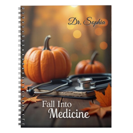 Herfst in gepersonaliseerde geneeskunde notitieboek (Voorkant)