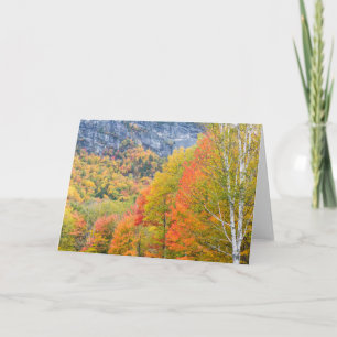 Herfst in Grafton Notch State Park, Maine Kaart