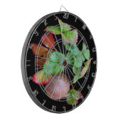 Herfst in het aardbeienseizoen achtertuin foto dartbord (Voorkant Links)