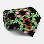 Herfst in het aardbeienseizoen achtertuin foto stropdas (Opgerold)