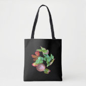 Herfst in het aardbeienseizoen achtertuin foto tote bag (Voorkant)