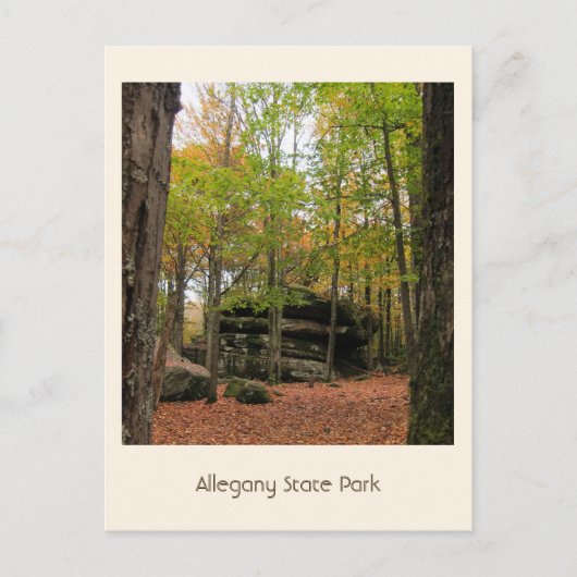 Herfst in het Allegany Briefkaart (Voorkant)