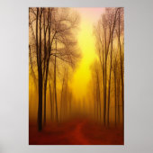 Herfst in het bos | AI Art Poster (Voorkant)