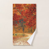 Herfst in het bos bad handdoek (Handdoek)