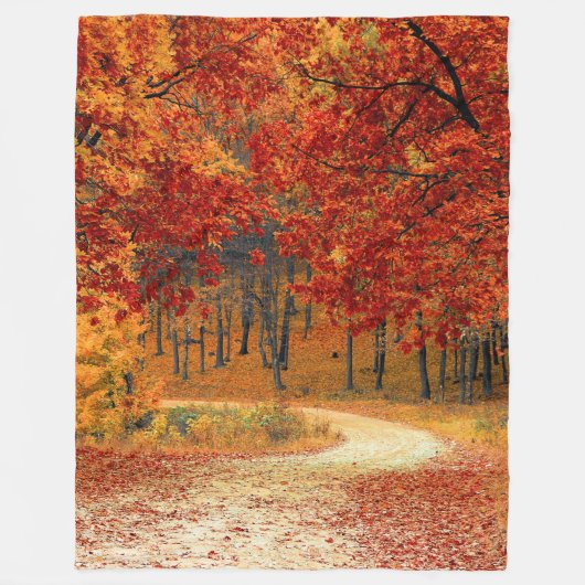 Herfst in het bos fleece deken (Voorkant)
