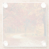 herfst in het bos glazen onderzetter (Achterkant)