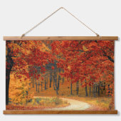 Herfst in het bos hangend wandkleed (Voorkant 2)