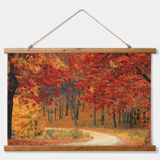 Herfst in het bos hangend wandkleed (Voorkant 2)