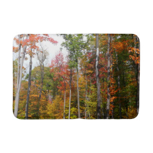 Herfst in het bos Kleurrijke herfstfotografie Badmat