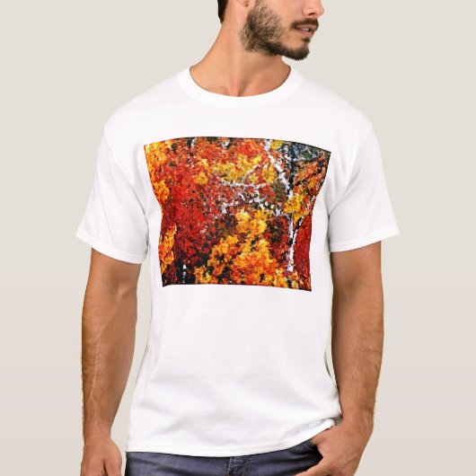 Herfst in het bos - Kunst T-shirt schilderen (Voorkant)