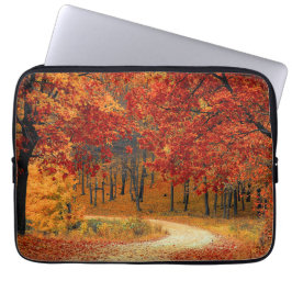Herfst in het bos laptop sleeve