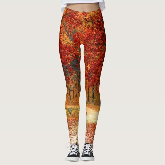 herfst in het bos leggings (Voorkant)