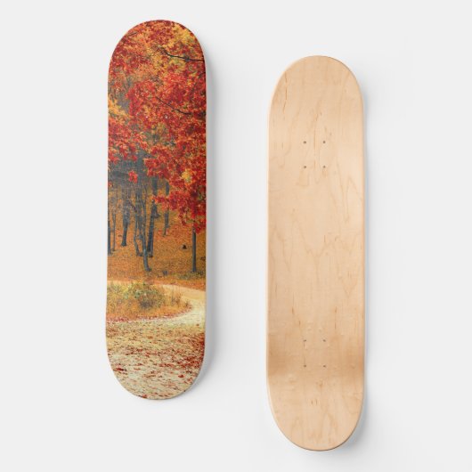 Herfst in het bos persoonlijk skateboard (Voorkant)