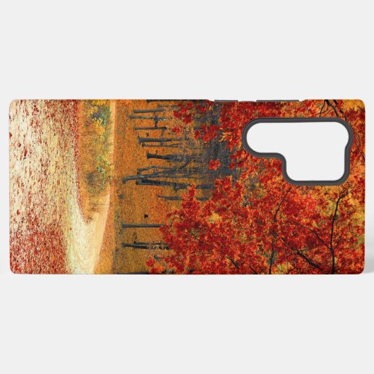 Herfst in het bos samsung galaxy hoesje (Achterkant horizontaal)