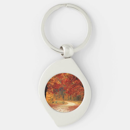 herfst in het bos sleutelhanger (Voorkant)