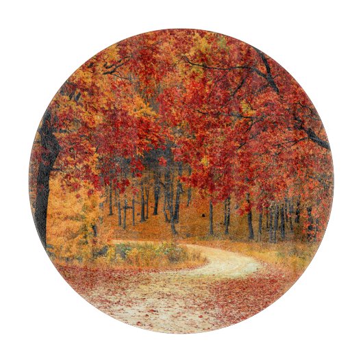 Herfst in het bos snijplank (Voorkant)