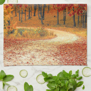 herfst in het bos theedoek