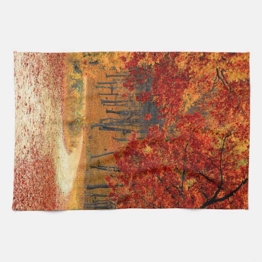 Herfst in het bos theedoek (Horizontaal)