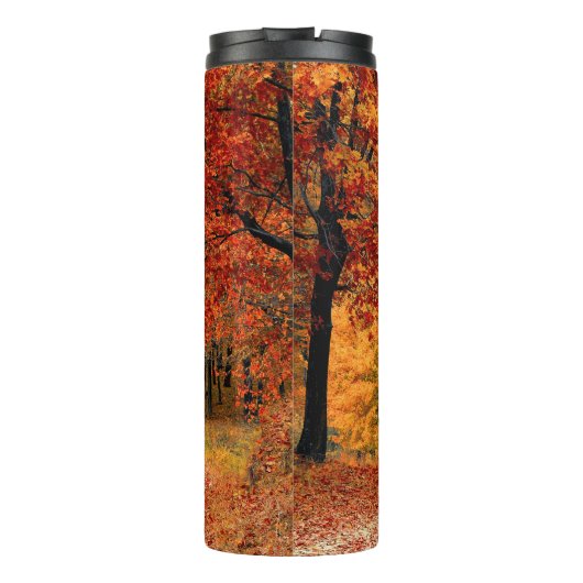 Herfst in het bos thermosbeker (Achterkant)