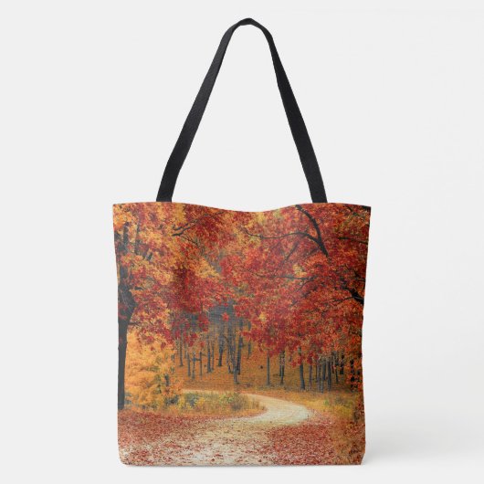 Herfst in het bos tote bag (Achterkant)