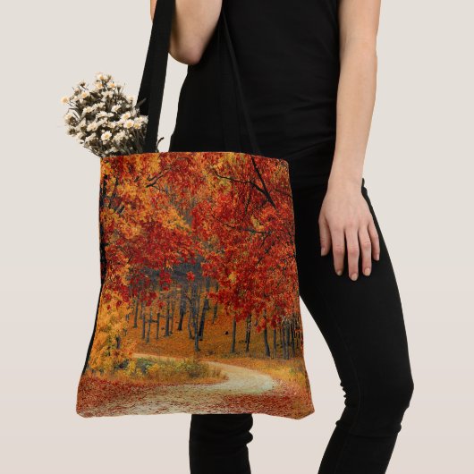 Herfst in het bos tote bag (Dichtbij)
