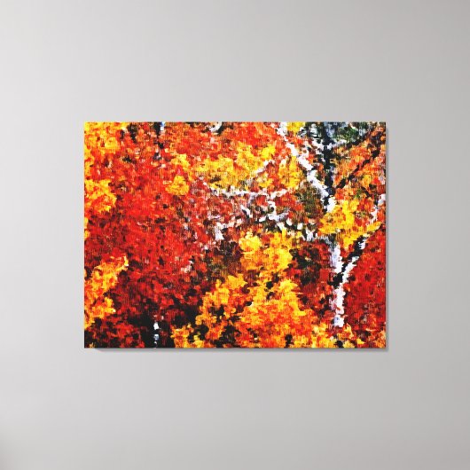 Herfst in het Bos - Verpakte kunst canvas Afdruk (Voorkant)
