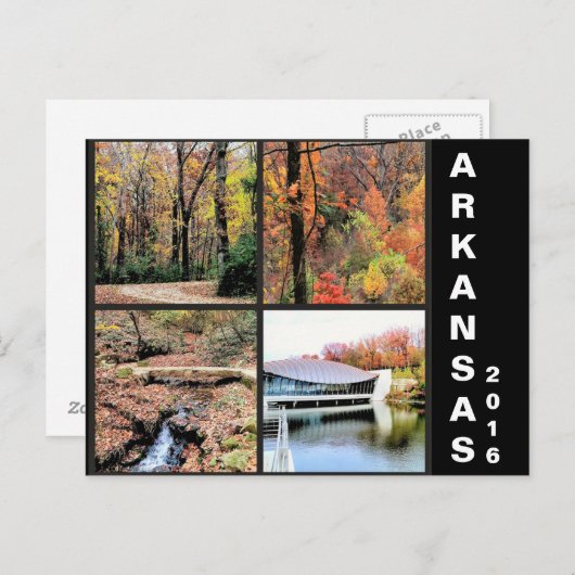 Herfst in het Briefkaart van Arkansas Travel (Voorkant / Achterkant)