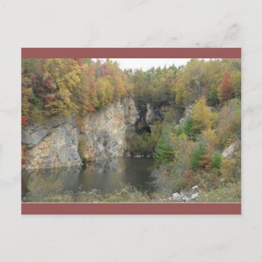 Herfst in het Briefkaart van de bergen Blue Ridge (Voorkant)