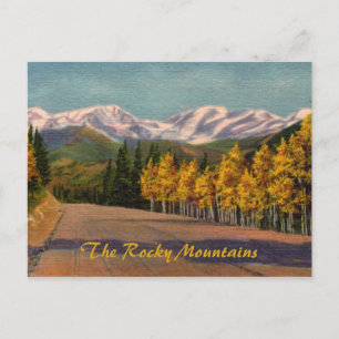 Herfst in het  Briefkaart van de Rockies