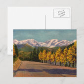 Herfst in het  Briefkaart van de Rockies (Voorkant / Achterkant)