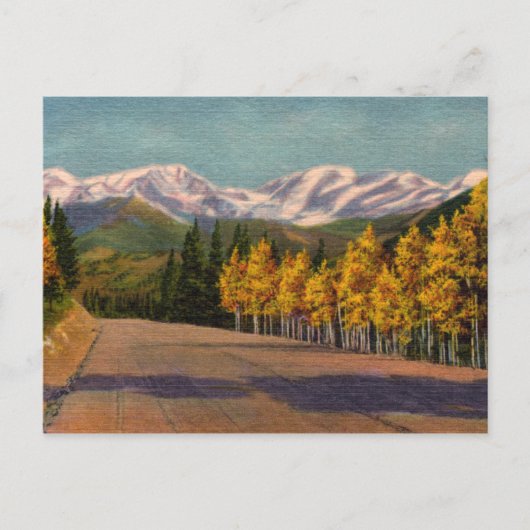 Herfst in het  Briefkaart van de Rockies (Voorkant)