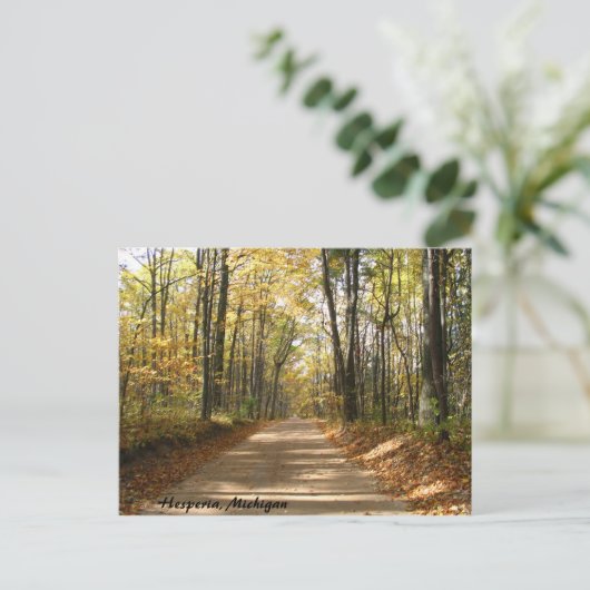 Herfst in het Briefkaart van het land (Staand voorkant)